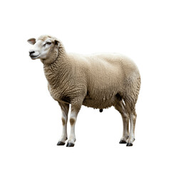 Fototapeta premium body sheep isolated on transparent background, png