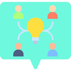 Executive Team single vector illustration icon