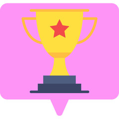 Achievements single vector illustration icon