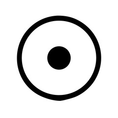 Record Circle Icon Vector Illustration