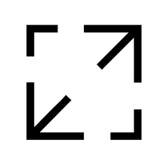 Fototapeta premium Resize Icon Vector Illustration