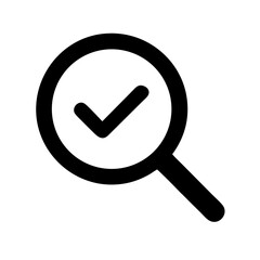Search Check Icon Vector Illustration
