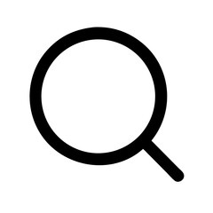 Search Circle Alternative Icon Vector Illustration