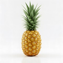 Fototapeta premium pineapple on white background