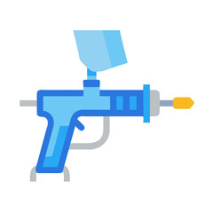 Paint Spray Gun for Auto Body Icon Design