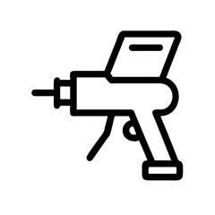 Paint Spray Gun for Auto Body Icon Design