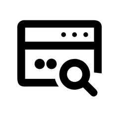 Password Input with Magnifying Glass Icon Design