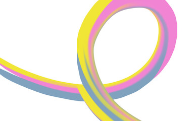 Vibrant Curves Colorful Swirls of Pink Yellow Grey, Fluid Motion Modern Abstract Design Background