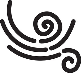 Weather Line Art Icon Set Symbol Vector