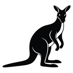 Silhouette of Kangaroo
