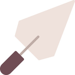 Trowel single icon vector illustration