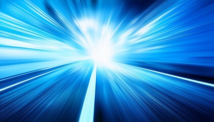 Bright Blue Defocused Blurred Motion Abstract Background