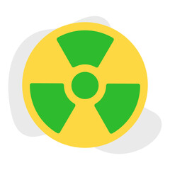 Hazard single icon vector illustration