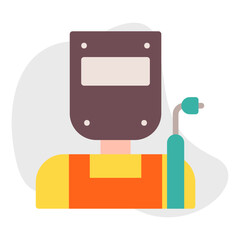 Welder single vector illustration icon