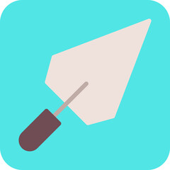 Trowel single icon vector illustration