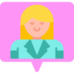 Nurse single icon vector illustration