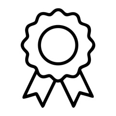 Decorative flower badge icon with a circular design and intricate patterns