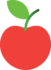 Acerola cherry color vector icon