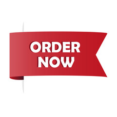 Red ribbon label. Most popular message. Bold vector banner. Promotional text shape.