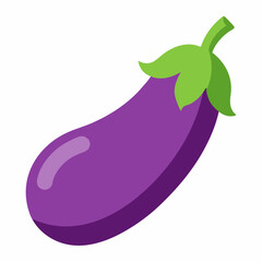 A  Eggplant icon silhouette  on white background