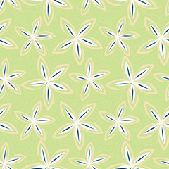 Christmas floral seamless pattern with decorative bouquets, festive background, winter wallpaper, gift paper
