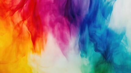 Obraz premium Vibrant spectrum of liquid colors blending into abstract shapes.