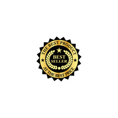 Best seller icon flat vector design