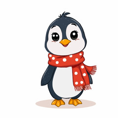 penguin with ice cream