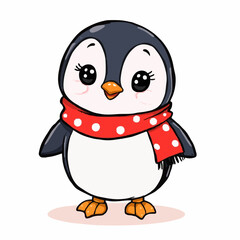 penguin with ice cream