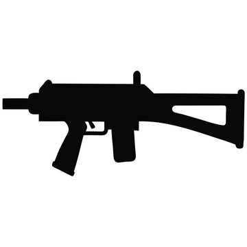 M79 silhouette vector isolated on white background