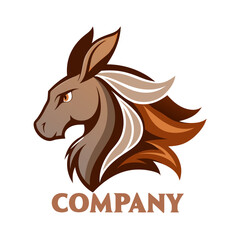 Elegant Hare Head Logo Design for Modern Company