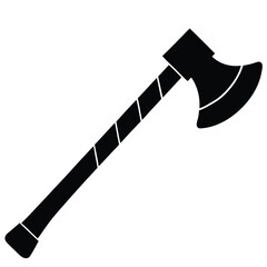 Tomahawk silhouette vector isolated on white background