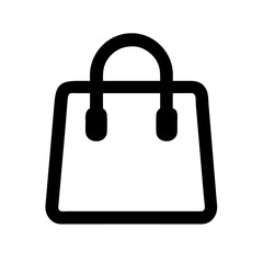 Shopping Bag with Handles Icon Design