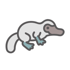Platypus Vector Illustration: Australian Icon Animal Symbol Art