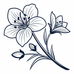 abstract floral background with flowers