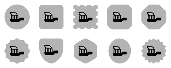 Editable tooth brush and paste vector icon. Dentistry, healthcare, medical. Part of a big icon set family. Perfect for web and app interfaces, presentations, infographics, etc