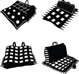 Picnic Blanket silhouette vector