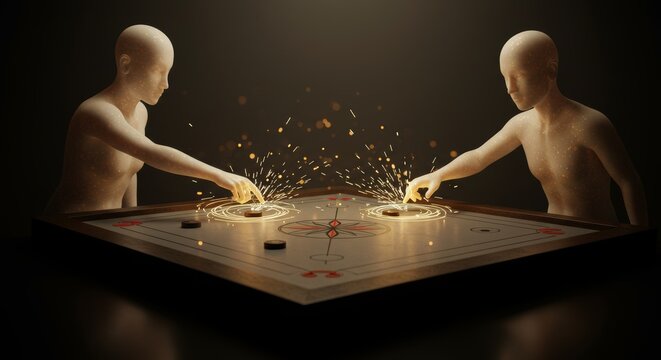 Ethereal showdown: Faceless players ignite carrom with sparks of competition