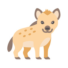 Cartoon Hyena Illustration - Cute and Playful Animal