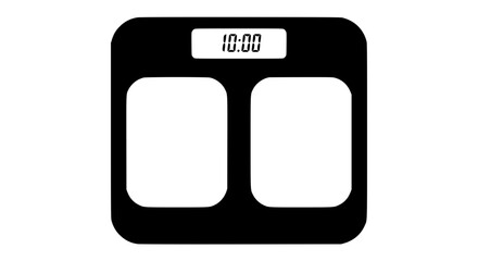 light bulb with leaf inside black white icon   