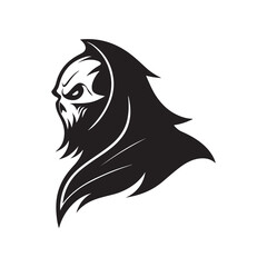 ghost vector silhouette clip art logo illustration