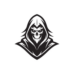 ghost vector silhouette clip art logo illustration