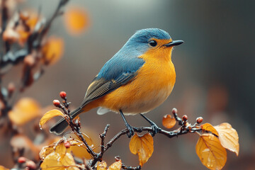 Fototapeta premium robin on a branch