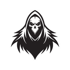 ghost vector silhouette clip art logo illustration