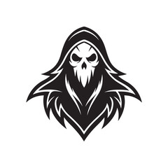 ghost vector silhouette clip art logo illustration