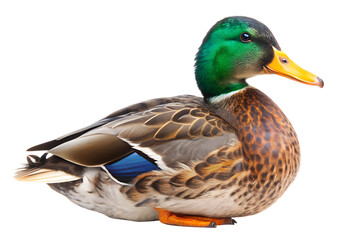 Fototapeta premium mallard duck isolated on white