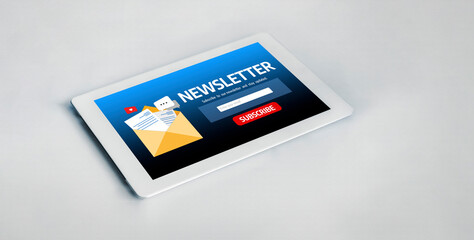 newsletter signup page on computer for customer to subscribe snugly newsletter update information to subscriber