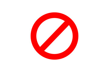 Bold red no symbol against a white background representing prohibition and restrictions in various contexts