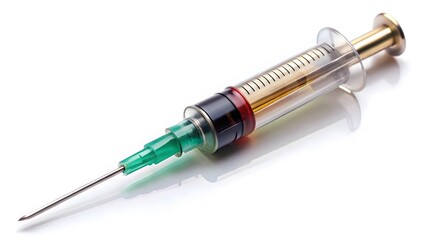 Fototapeta premium Medical Syringe with Liquid
