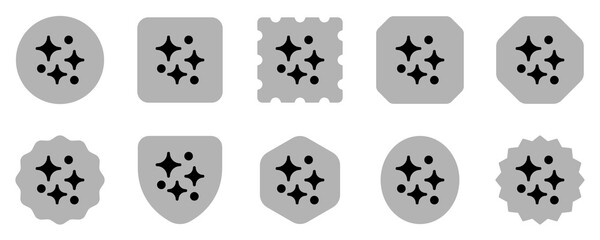 Editable sparkle and bubble vector icon. Part of a big icon set family. Perfect for web and app interfaces, presentations, infographics, etc